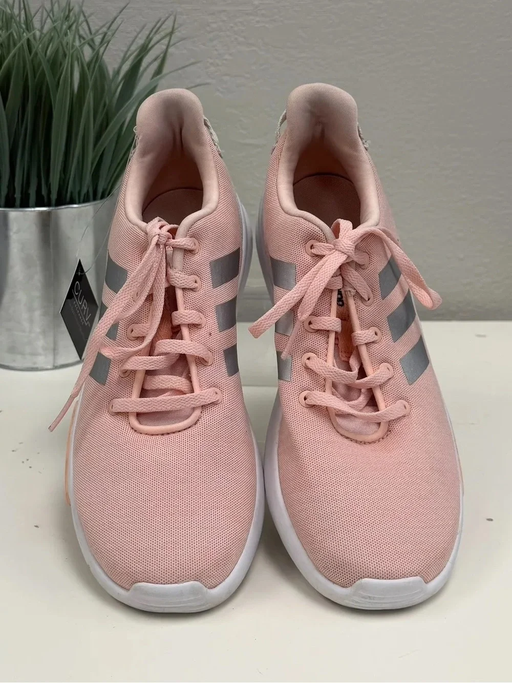 Adidas Light Pink Cloudfoam Racer TR Sneakers - Size 7